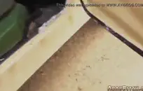 الهواة في سن المراهقة فتاة الملاعين بوسها مع دسار.